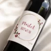 Merlot trocken, Bordeauxflasche mit Korken – Detailansicht